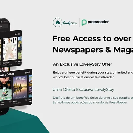 Lovelystay - Peaceful Living W/ Backyard 아파트 포르투